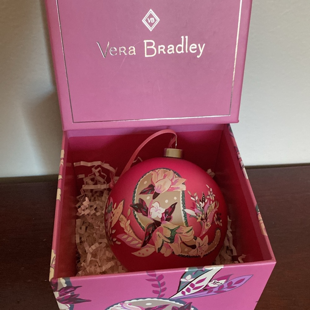 Vera Bradley Collectors Ornament with Floral Design